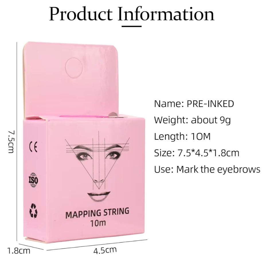Pre-Ink Eyebrow Mapping String – 10m