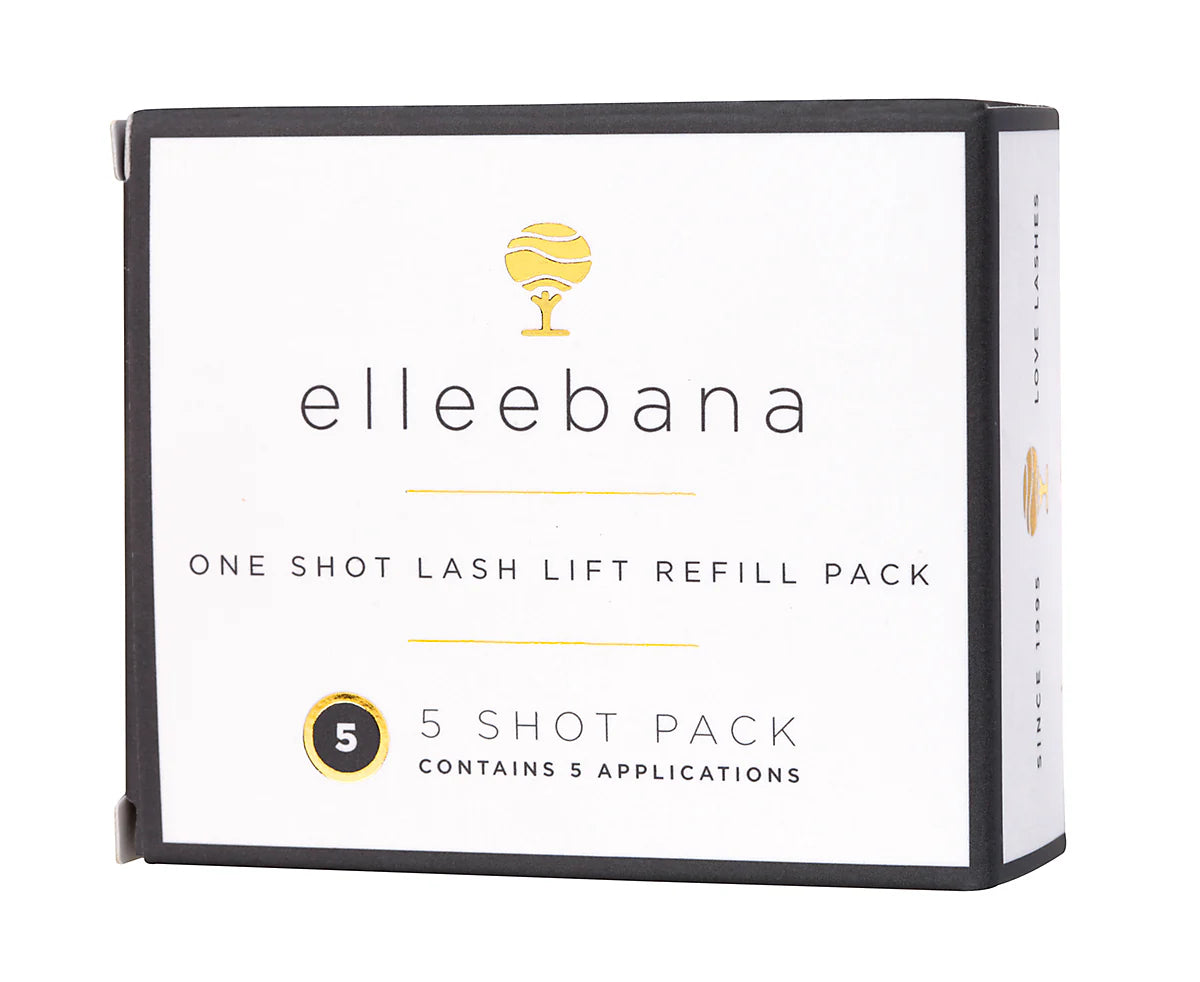 Elleebana oneshot lash lift refill pack of 5 on a white background