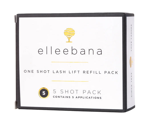 Elleebana oneshot lash lift refill pack of 5 on a white background