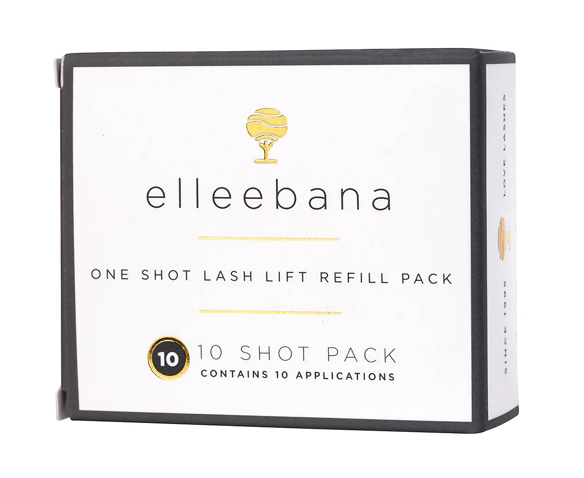 Eleebana one shot lash lift refill pack of 10 on a white background