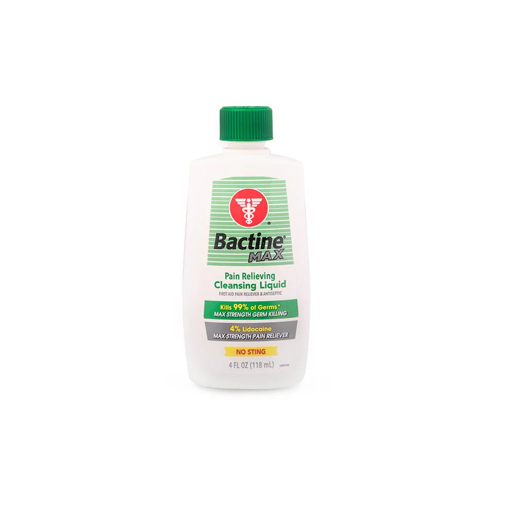 Bactine Max Anestésico y Antiséptico de Primeros Auxilios - 4oz