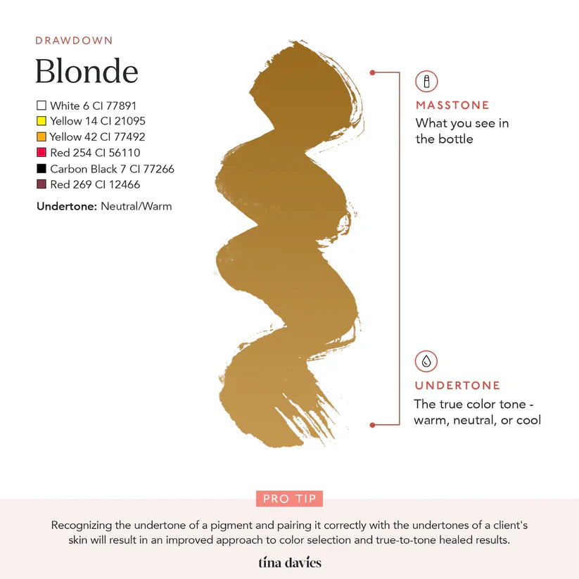 Perma Blend Blonde – Pigmento para Cejas Tina Davies 1/2oz