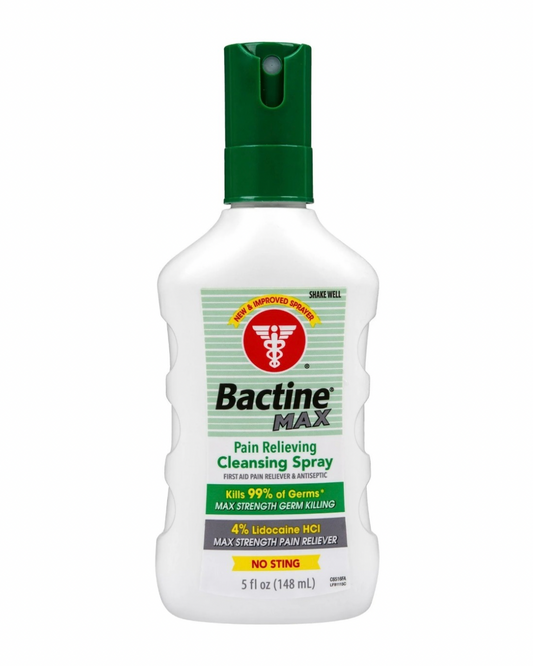 Bactine Max Anestésico y Antiséptico de Primeros Auxilios - 4oz