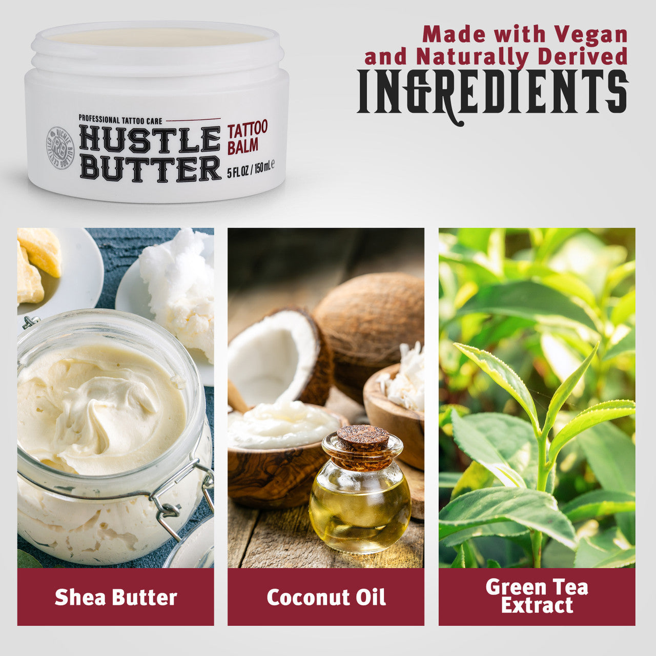 Hustle Butter Deluxe Tattoo Aftercare – 5oz lo