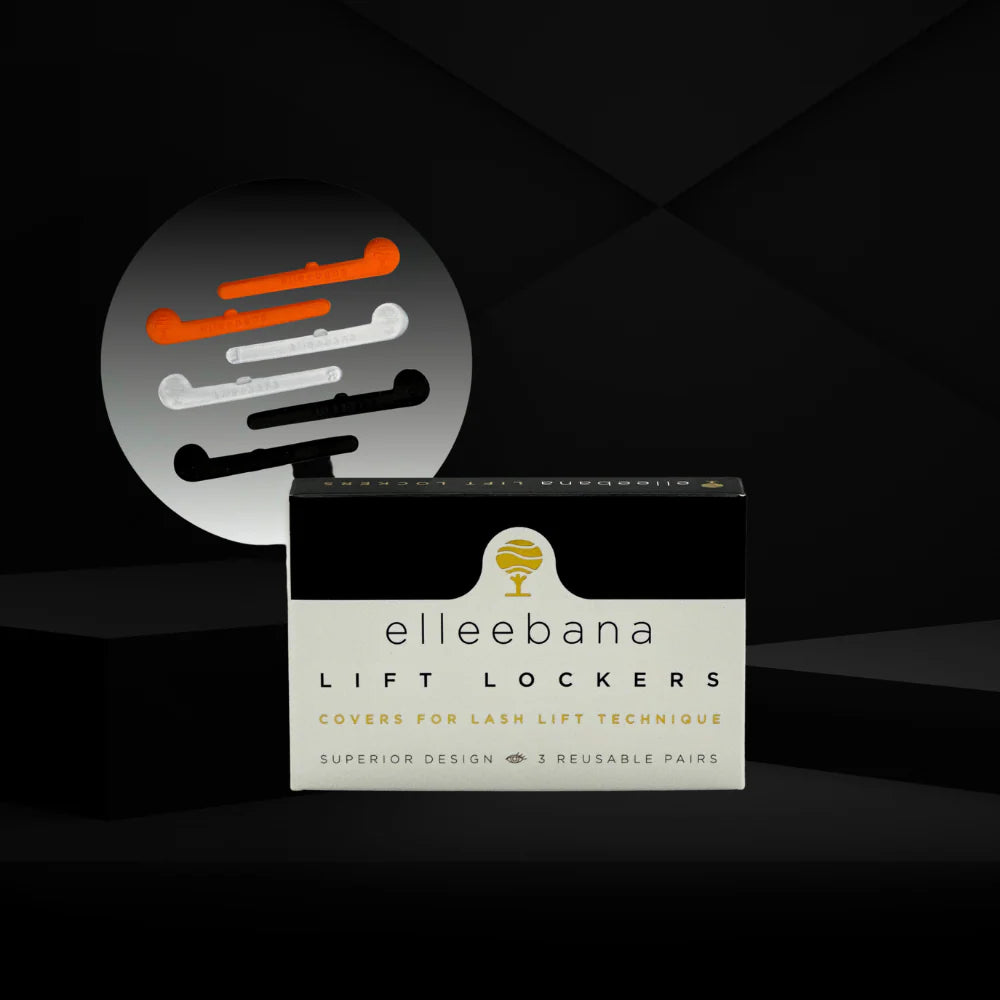 Box of elleebana Lift Lockers on a dark background