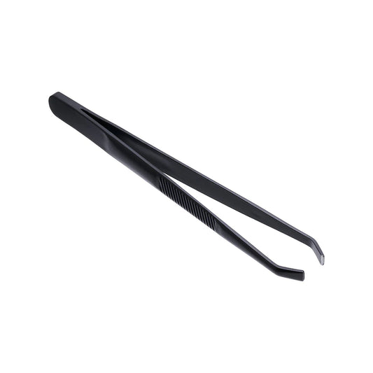 Saferly Anti-Static Black Slanted Tweezers | PMU & Brow Tool