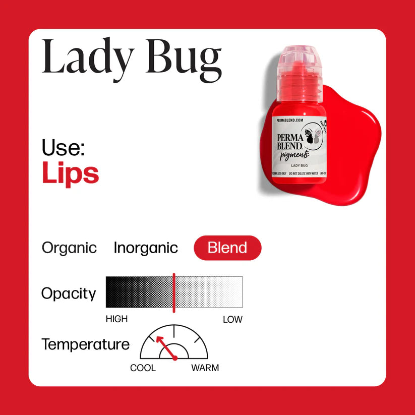 Perma Blend Lady Bug – Lip Blush Pigment 1/2oz