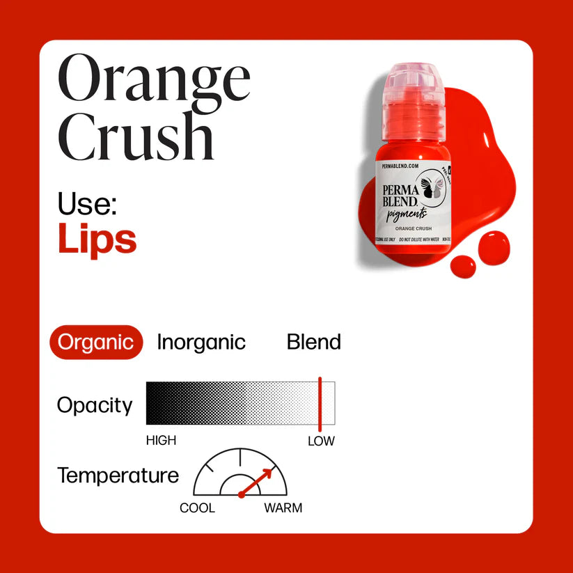 Perma Blend Orange Crush – Lip Blush Pigment 1/2oz