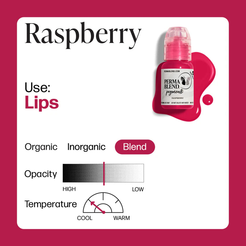 Perma Blend Raspberry – Lip Blush Pigment 1/2oz