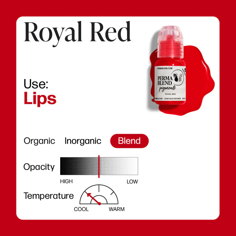 Perma Blend Royal Red – Lip Blush Pigment 1/2oz