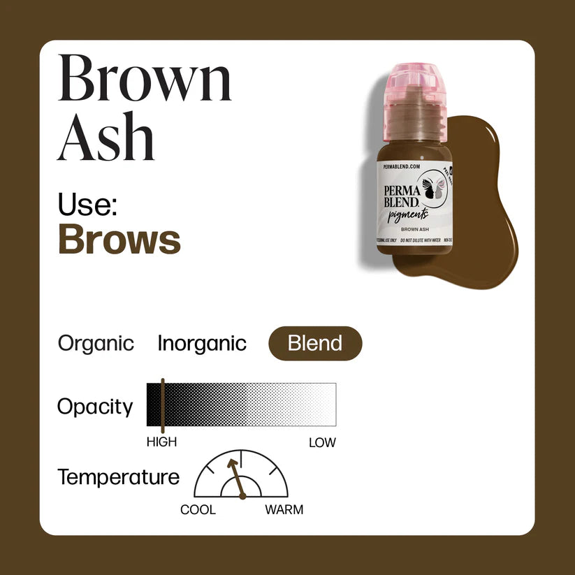 Perma Blend Brown Ash – Brow Pigment 1/2oz