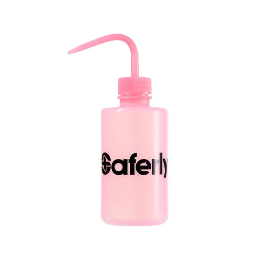 Botella de lavado a presión Saferly – Rosa (250 ml / 500 ml)