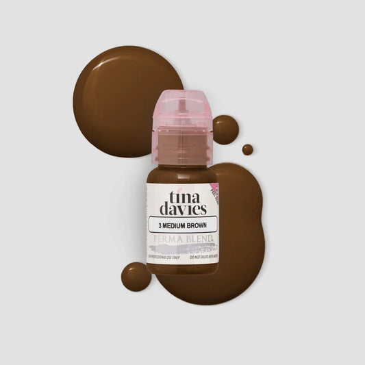 Tina Davies Medium Brown – Pigmento para Cejas 1/2oz