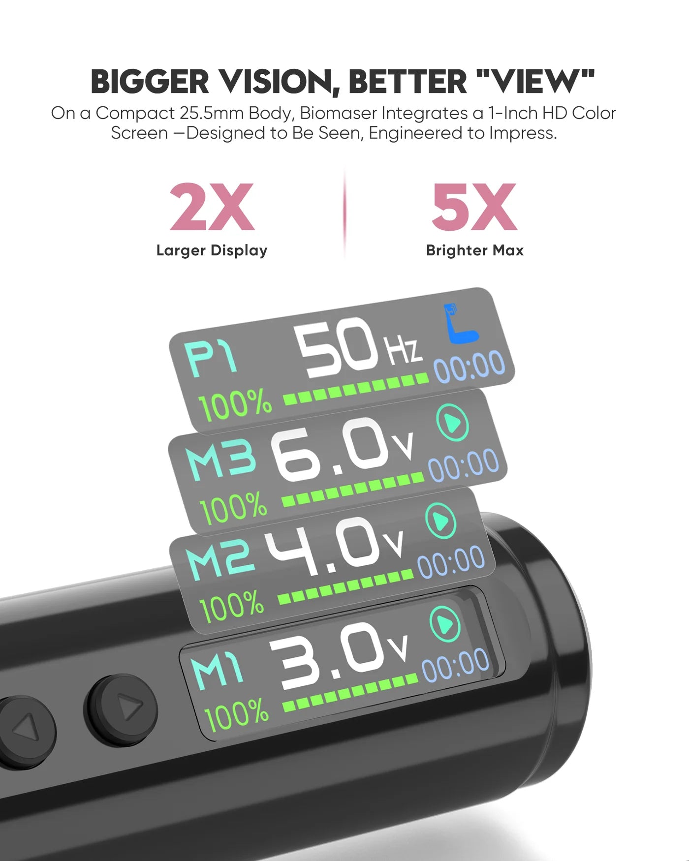 Biomaser Plenilune U1 Pro Wireless Tattoo & PMU Machine – Adjustable Stroke