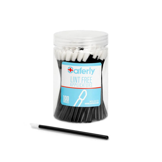 Saferly Lint Free Applicators – Tub of 100 | PMU & Piercing Supplies